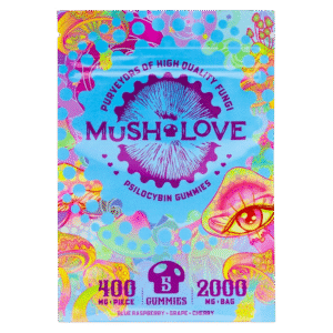 Mush Love – Blue Raspberry, Cherry and Grape Gummies